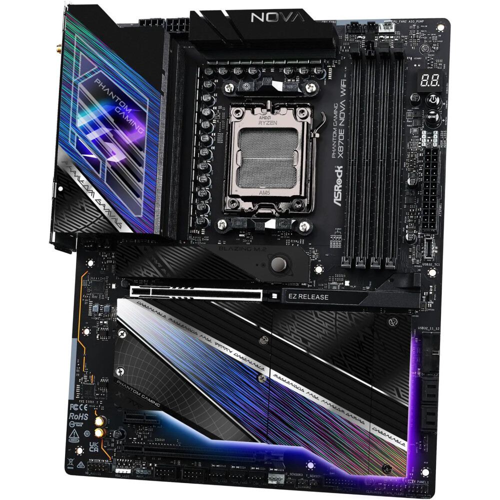 Motherboard ASRock X870E Nova WiFi Socket AM5 ATX - Imagen 4