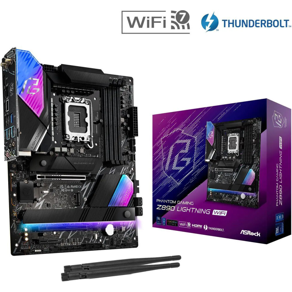 Motherboard ASRock Z890 Lightning WiFi Socket LGA1851 ATX - Imagen 1