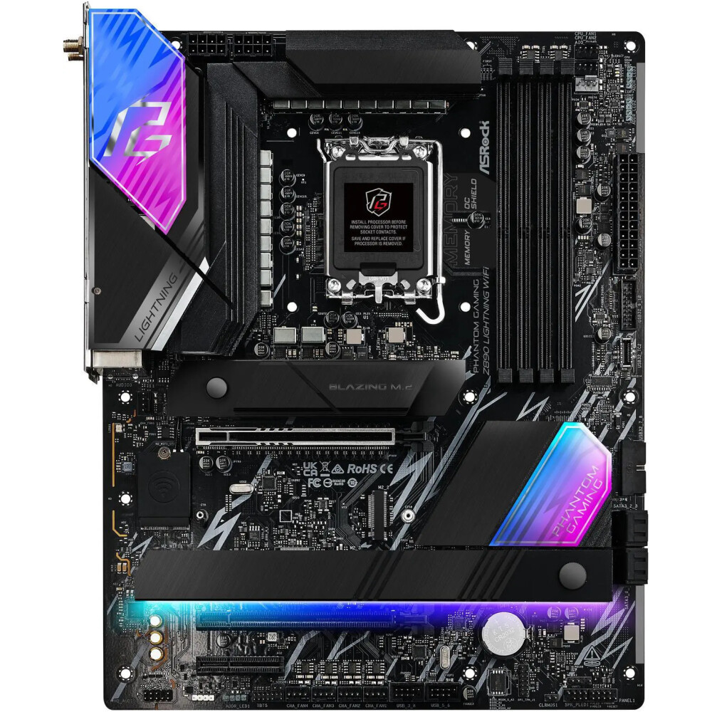 Motherboard ASRock Z890 Lightning WiFi Socket LGA1851 ATX - Imagen 2
