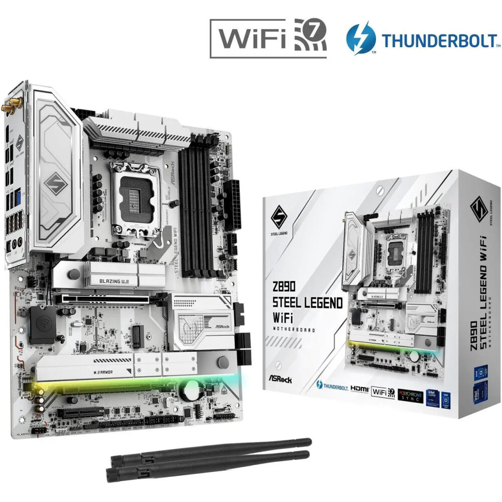 Motherboard ASRock Z890 Steel Legend WiFi Socket LGA1851 ATX - Imagen 1