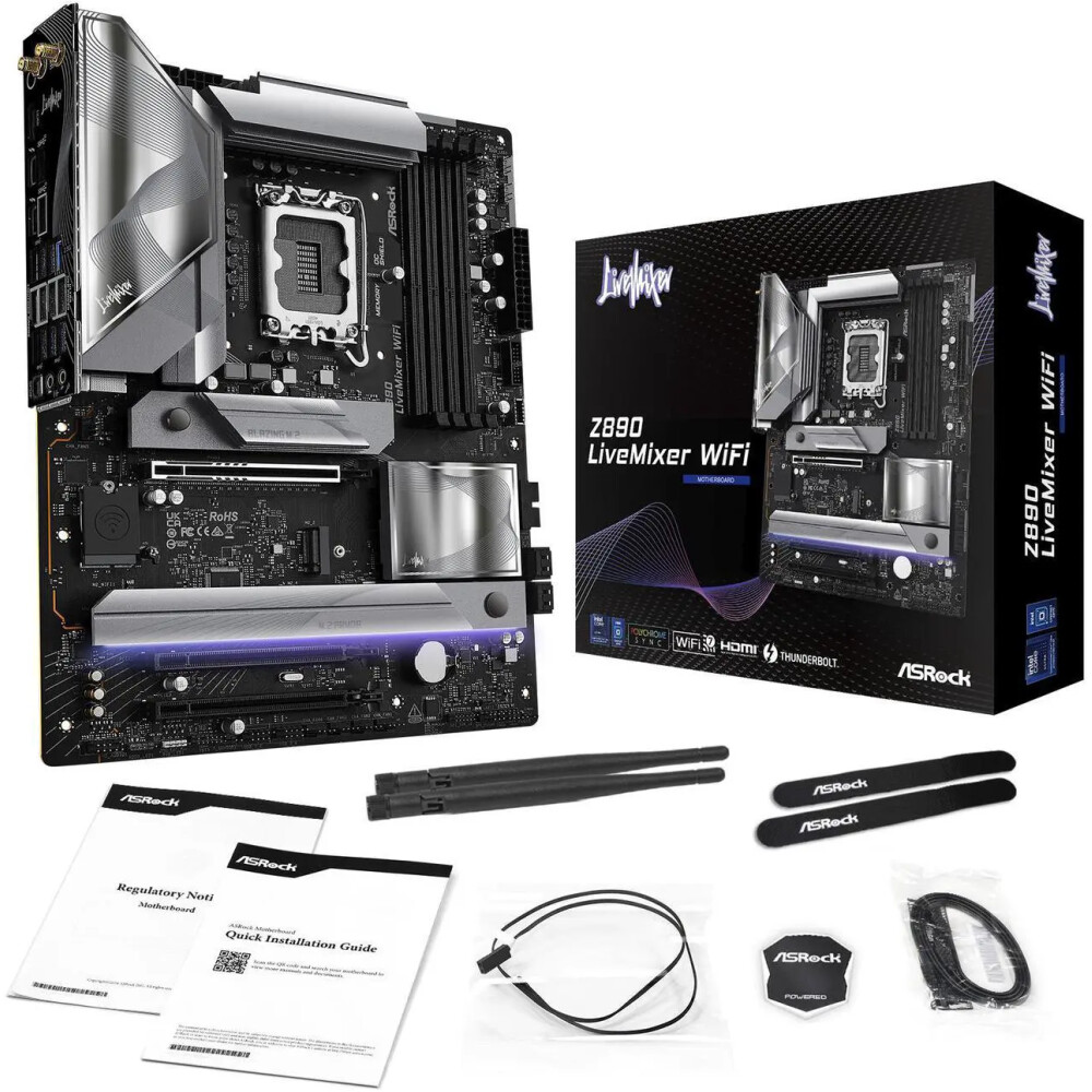 Motherboard ASRock Z890 LiveMixer WiFi Socket LGA1851 ATX - Imagen 4