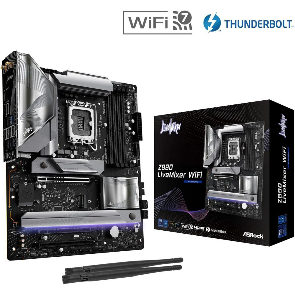 Motherboard ASRock Z890 LiveMixer WiFi Socket LGA1851 ATX - Imagen 1