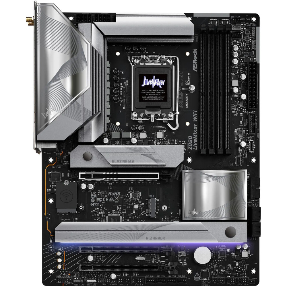 Motherboard ASRock Z890 LiveMixer WiFi Socket LGA1851 ATX - Imagen 2