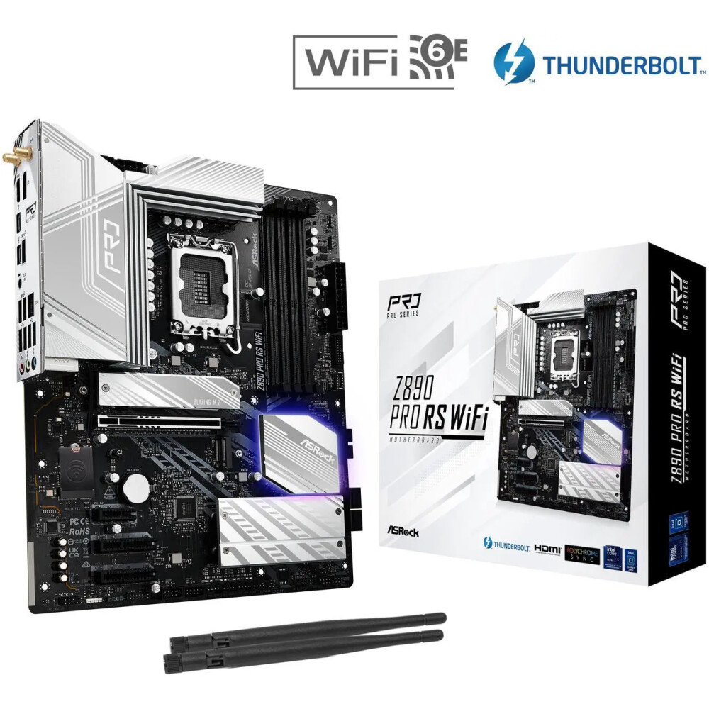 Motherboard ASRock Z890 Pro RS WiFi Socket LGA 1851 ATX - Imagen 1