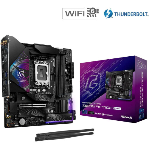 Motherboard ASRock Z890M Riptide WiFi Socket LGA1851 Micro ATX