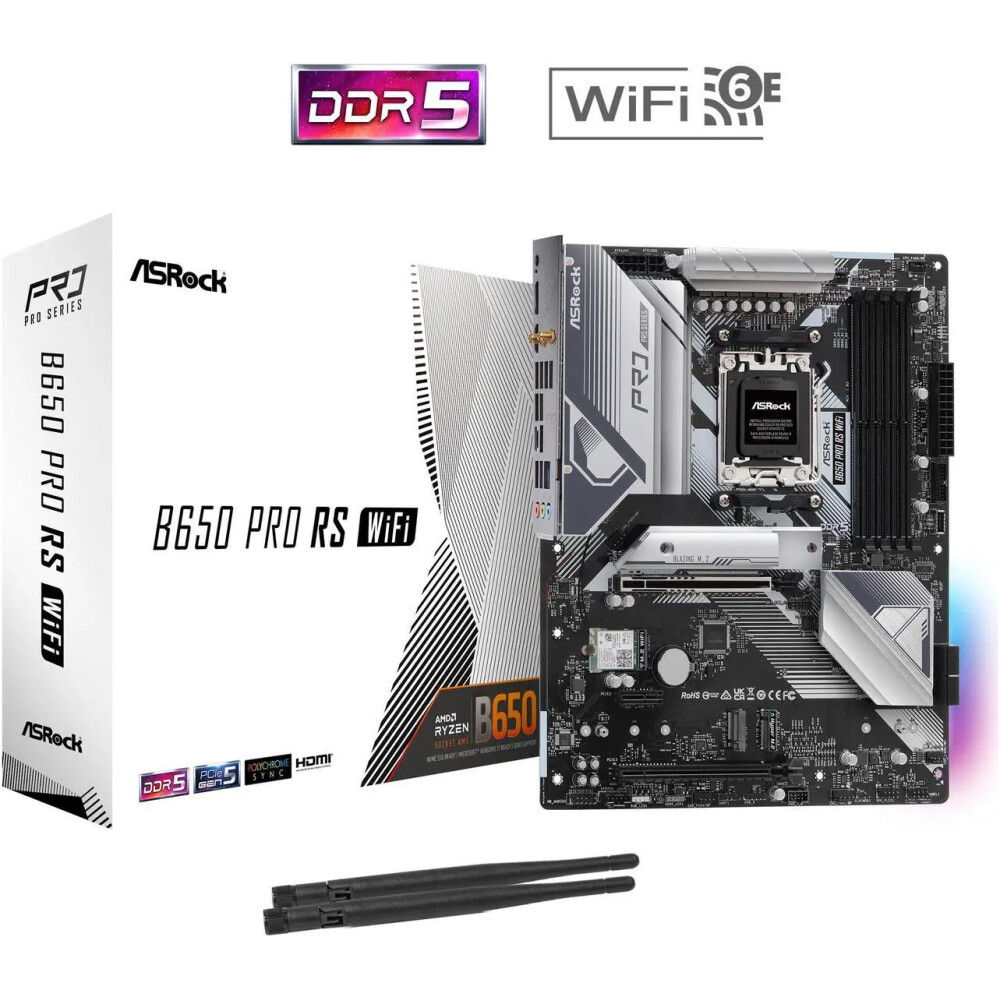 Motherboard ASRock B650 Pro RS WiFi Socket AM5 ATX - Imagen 7