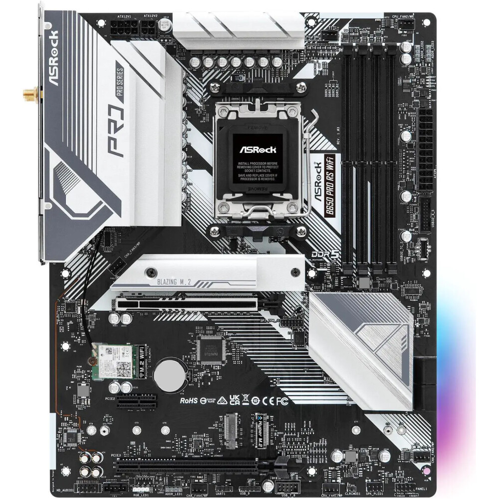 Motherboard ASRock B650 Pro RS WiFi Socket AM5 ATX - Imagen 2