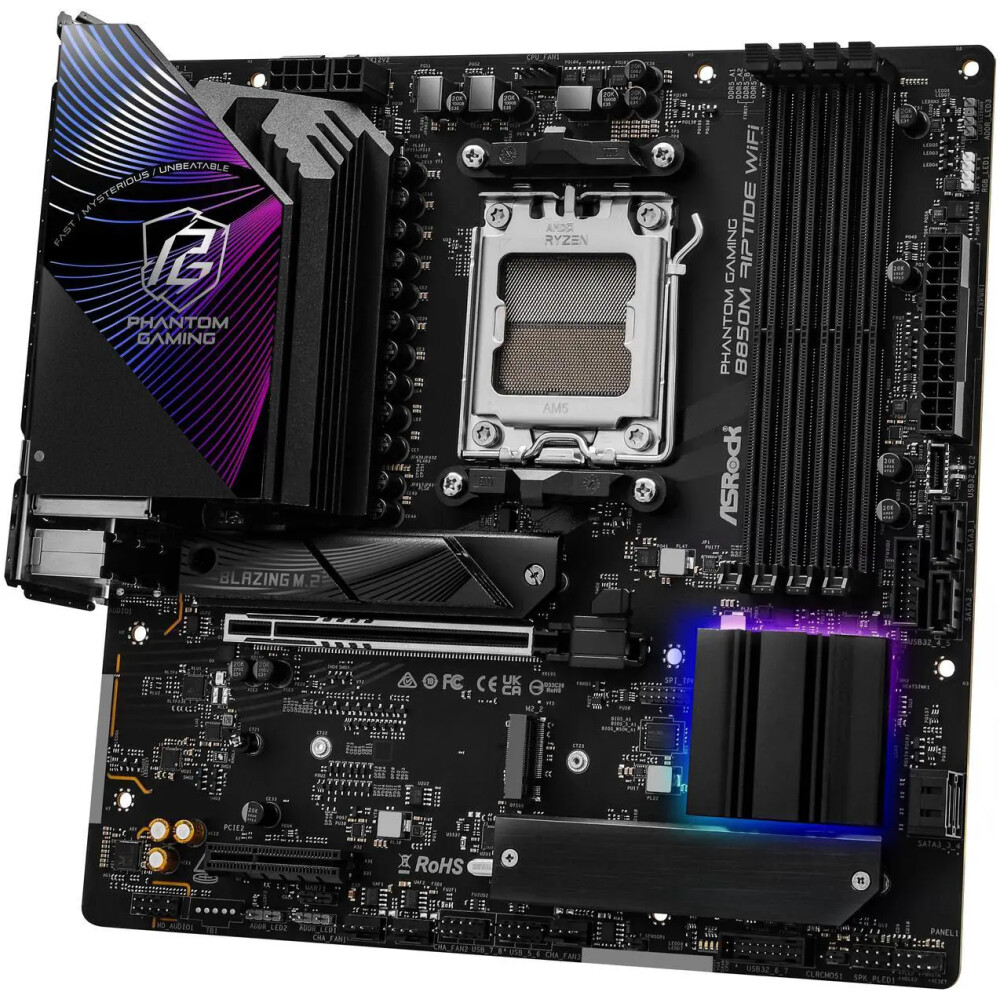Motherboard ASRock B850M Riptide WiFi Socket AM5 Micro ATX - Imagen 5