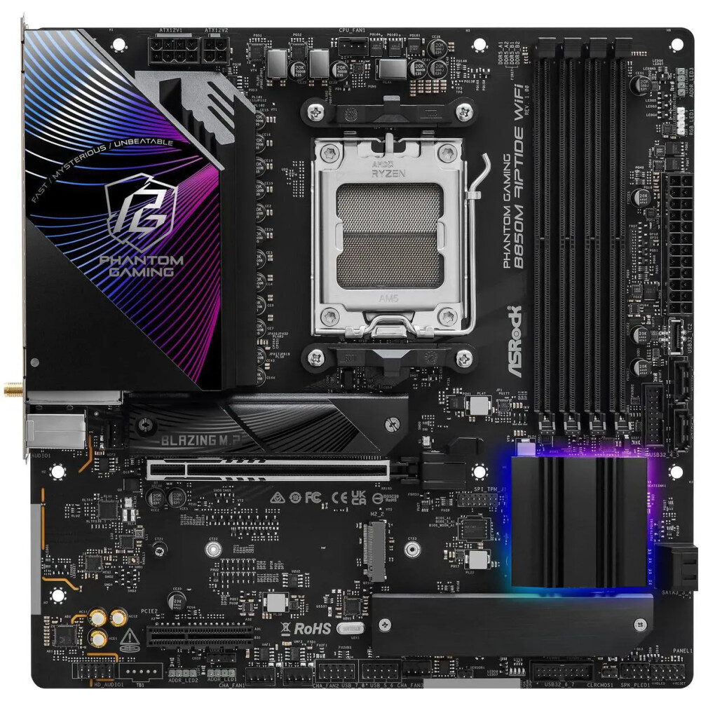Motherboard ASRock B850M Riptide WiFi Socket AM5 Micro ATX - Imagen 2