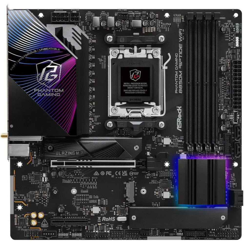 Motherboard ASRock B850M Riptide WiFi Socket AM5 Micro ATX - Imagen 3