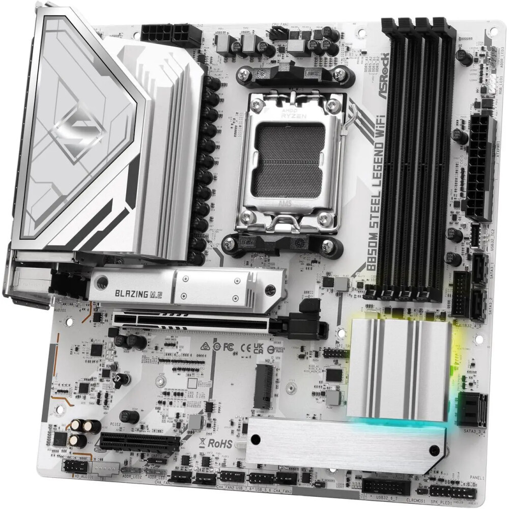 Motherboard ASRock B850M Steel Legend WiFi Socket AM5 Micro ATX - Imagen 4