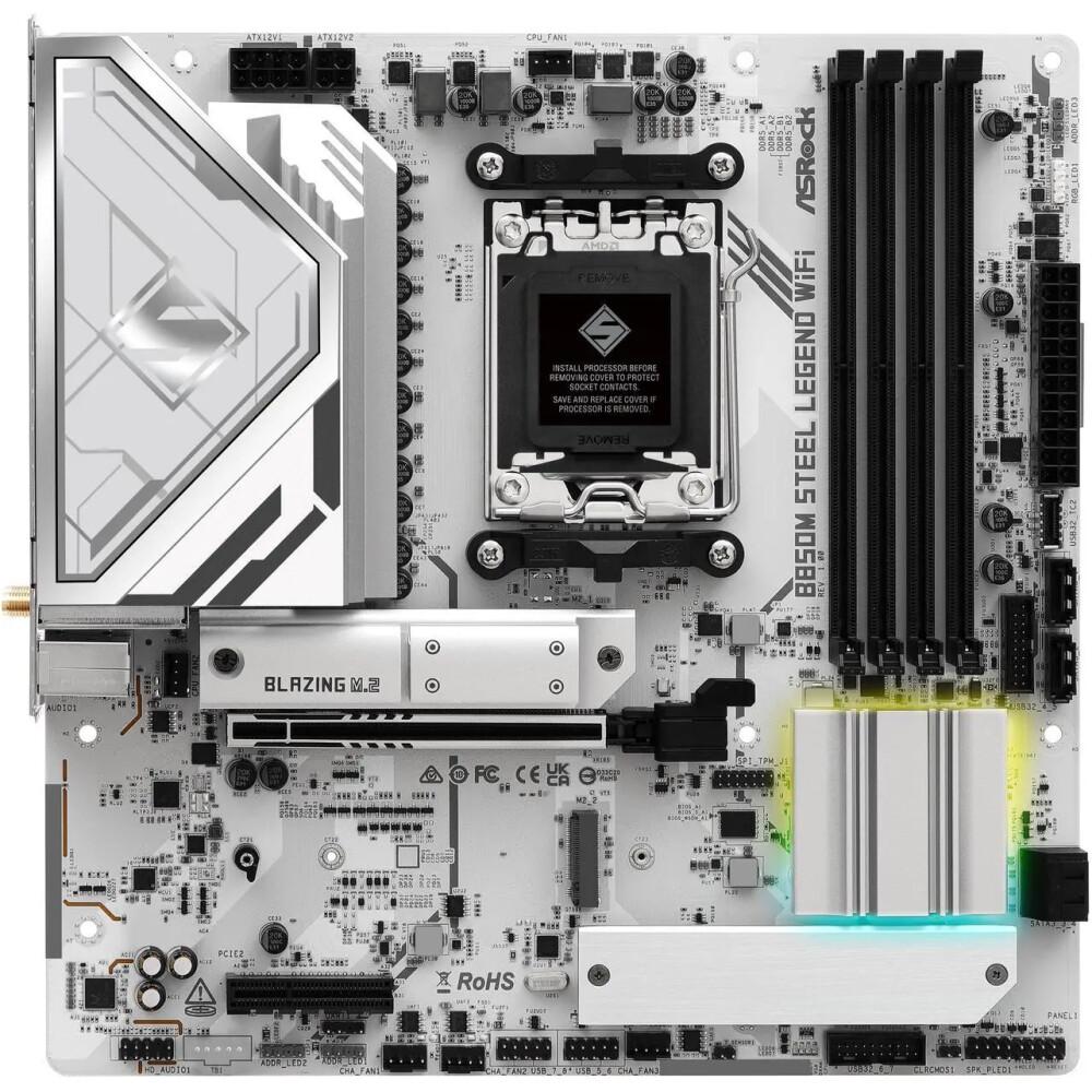 Motherboard ASRock B850M Steel Legend WiFi Socket AM5 Micro ATX - Imagen 3