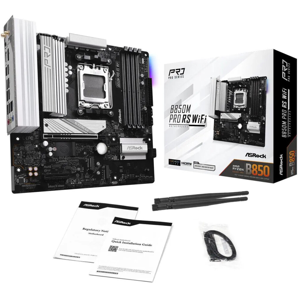Motherboard ASRock B850M Pro RS WiFi Socket AM5 Micro ATX - Imagen 7