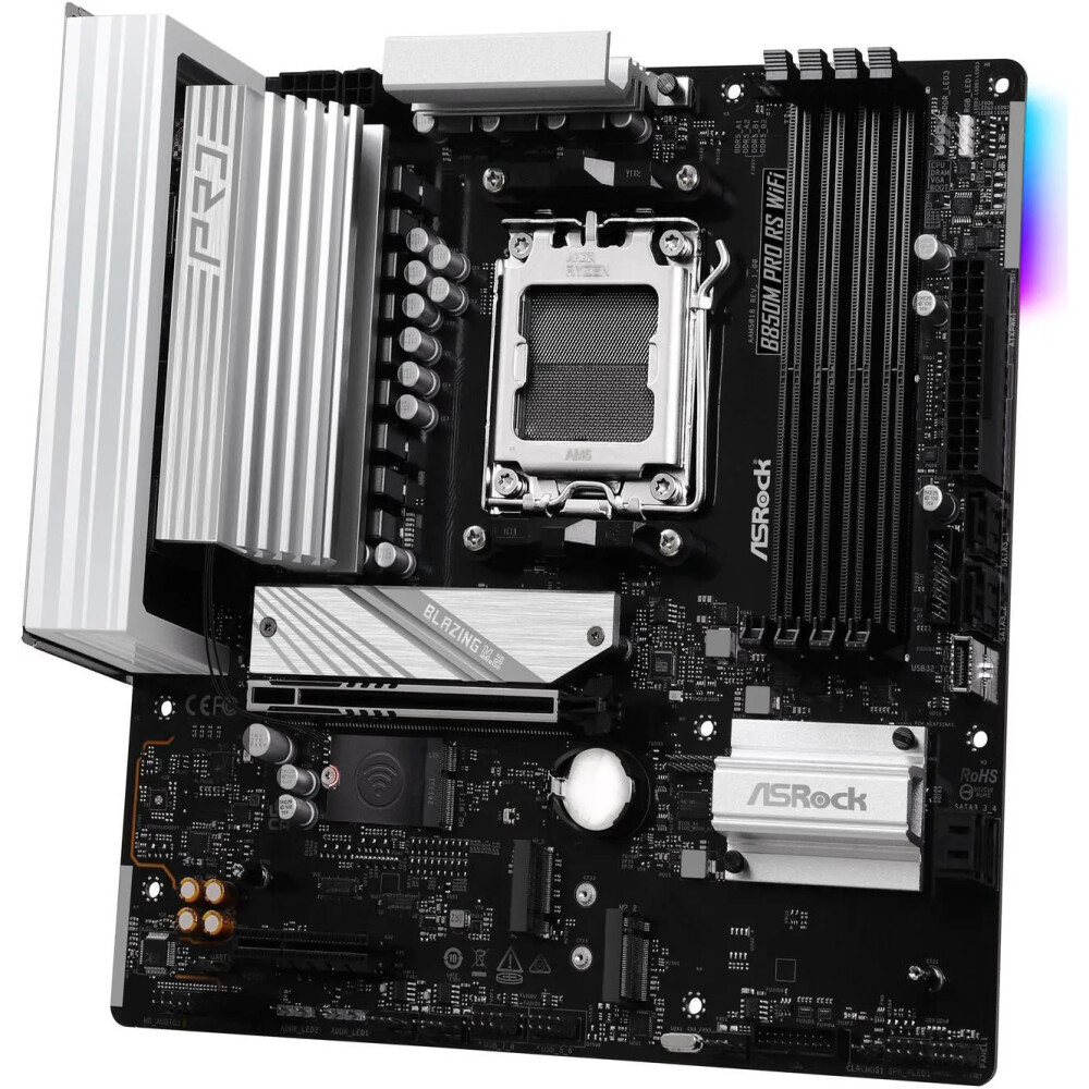 Motherboard ASRock B850M Pro RS WiFi Socket AM5 Micro ATX - Imagen 4