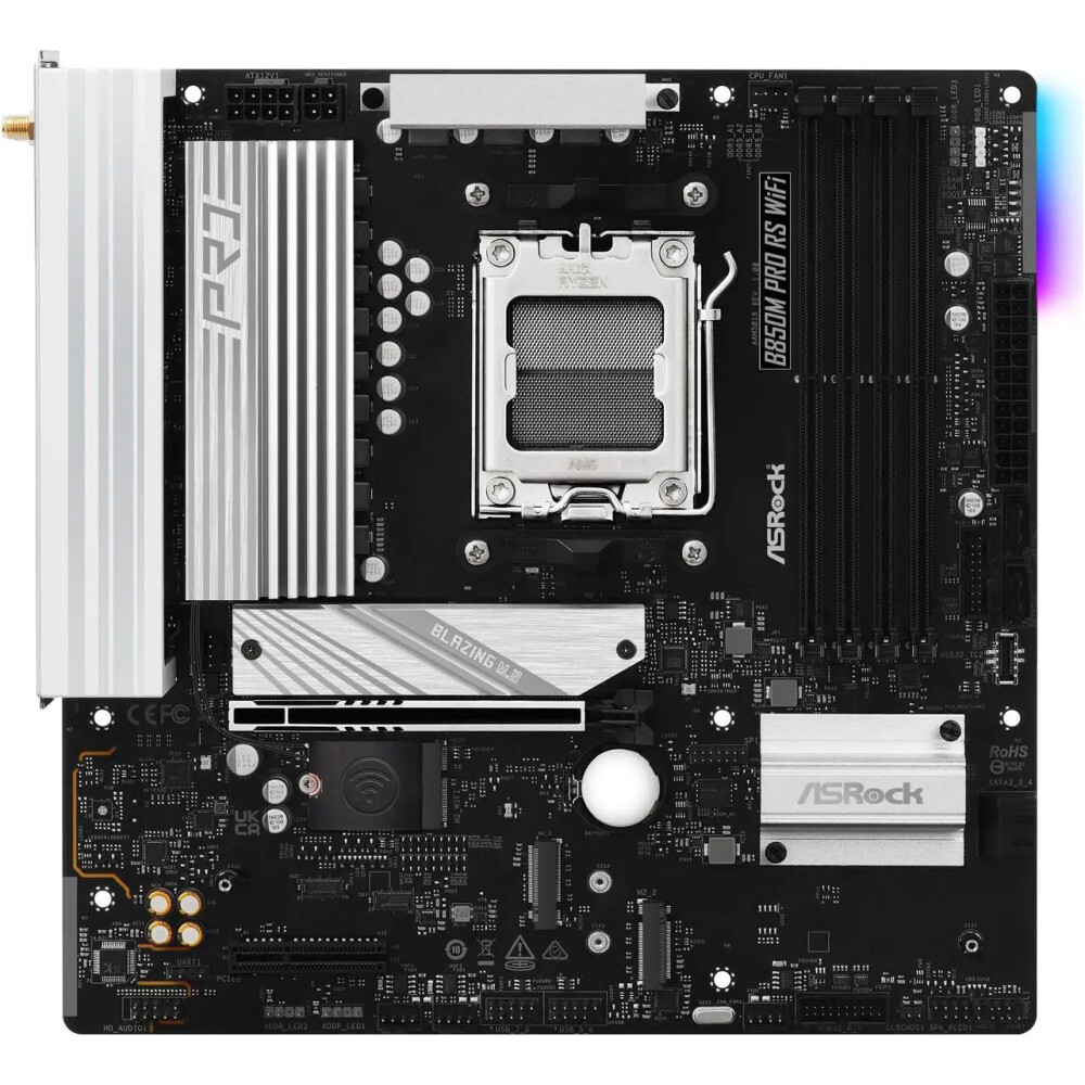 Motherboard ASRock B850M Pro RS WiFi Socket AM5 Micro ATX - Imagen 2