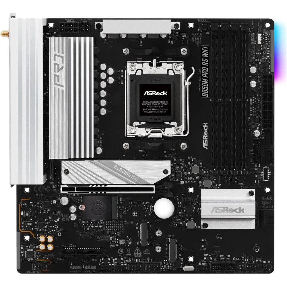 Motherboard ASRock B850M Pro RS WiFi Socket AM5 Micro ATX - Imagen 3