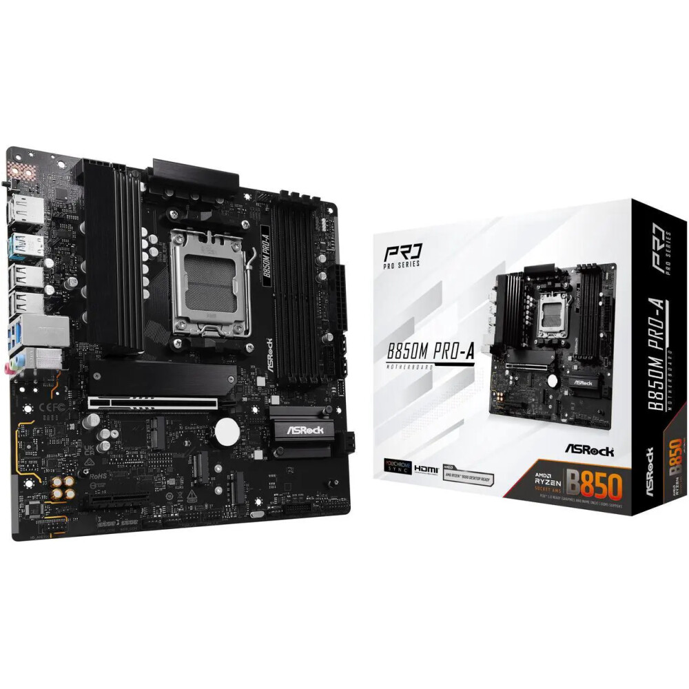 Motherboard ASRock B850M Pro-A Socket AM5 Micro ATX - Imagen 1
