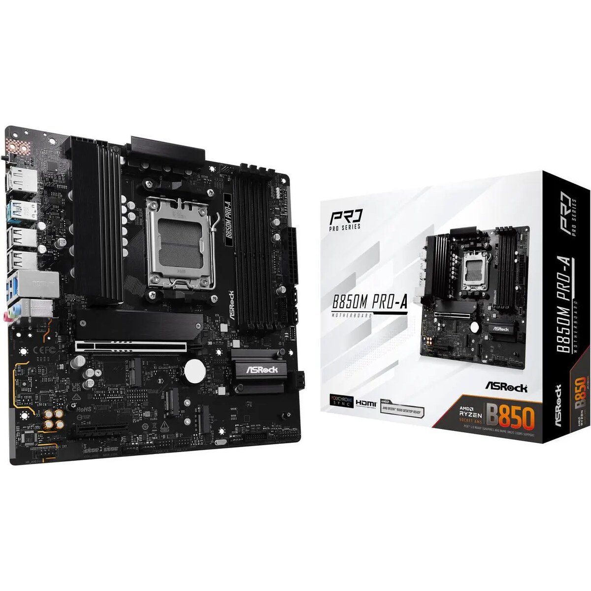 Motherboard ASRock B850M Pro-A Socket AM5 Micro ATX
