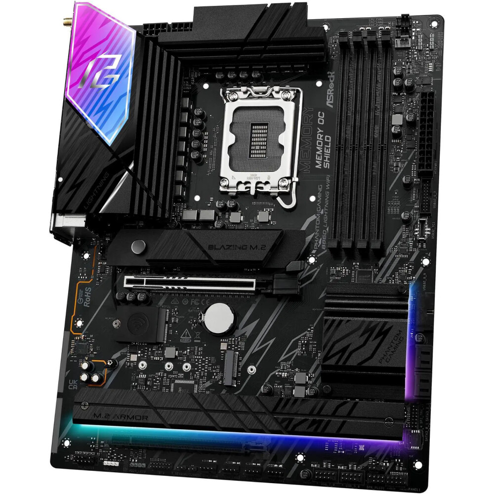 Motherboard ASRock Phantom Gaming B860 Lightning WiFi Socket LGA 1851 ATX - Imagen 3
