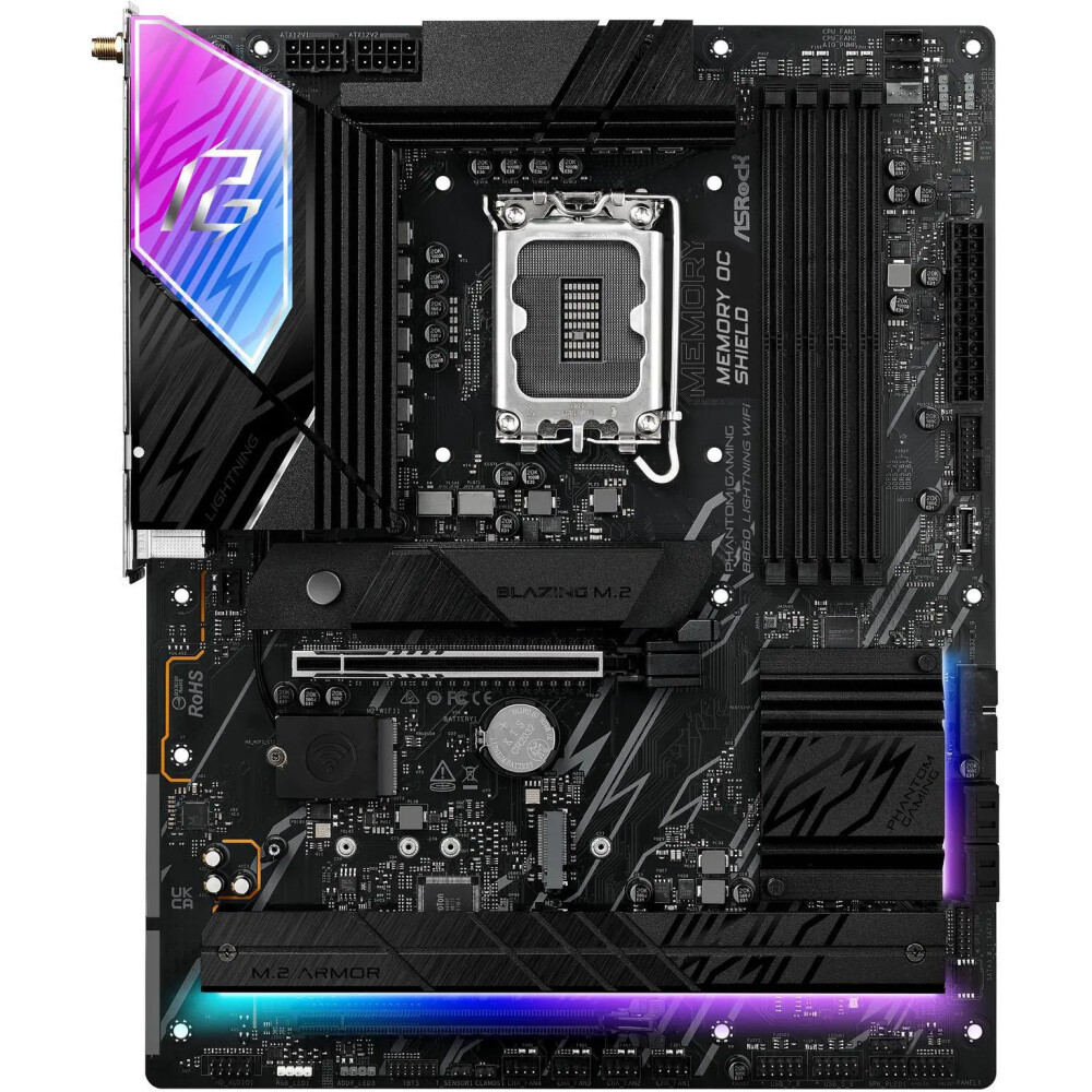 Motherboard ASRock Phantom Gaming B860 Lightning WiFi Socket LGA 1851 ATX - Imagen 4