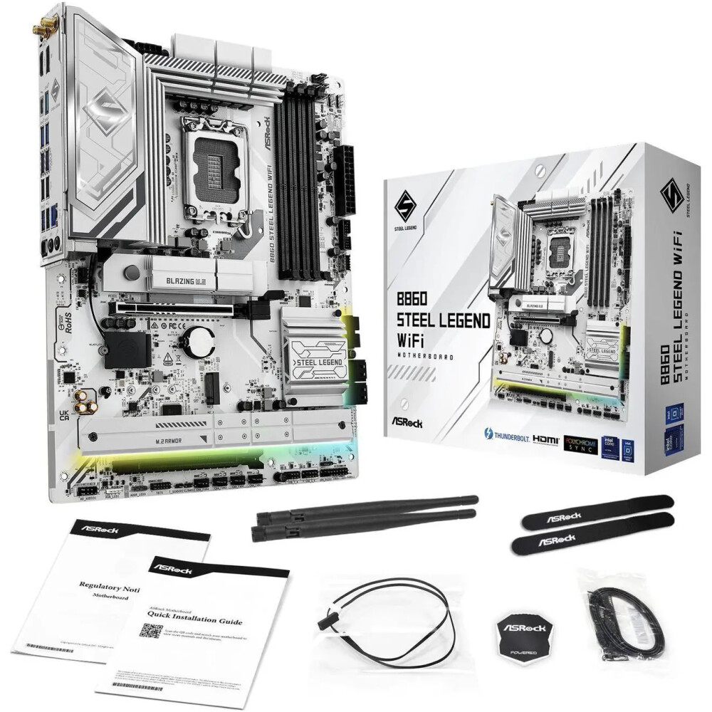 Motherboard ASRock B860 Steel Legend WiFi Socket LGA 1851 ATX - Imagen 8