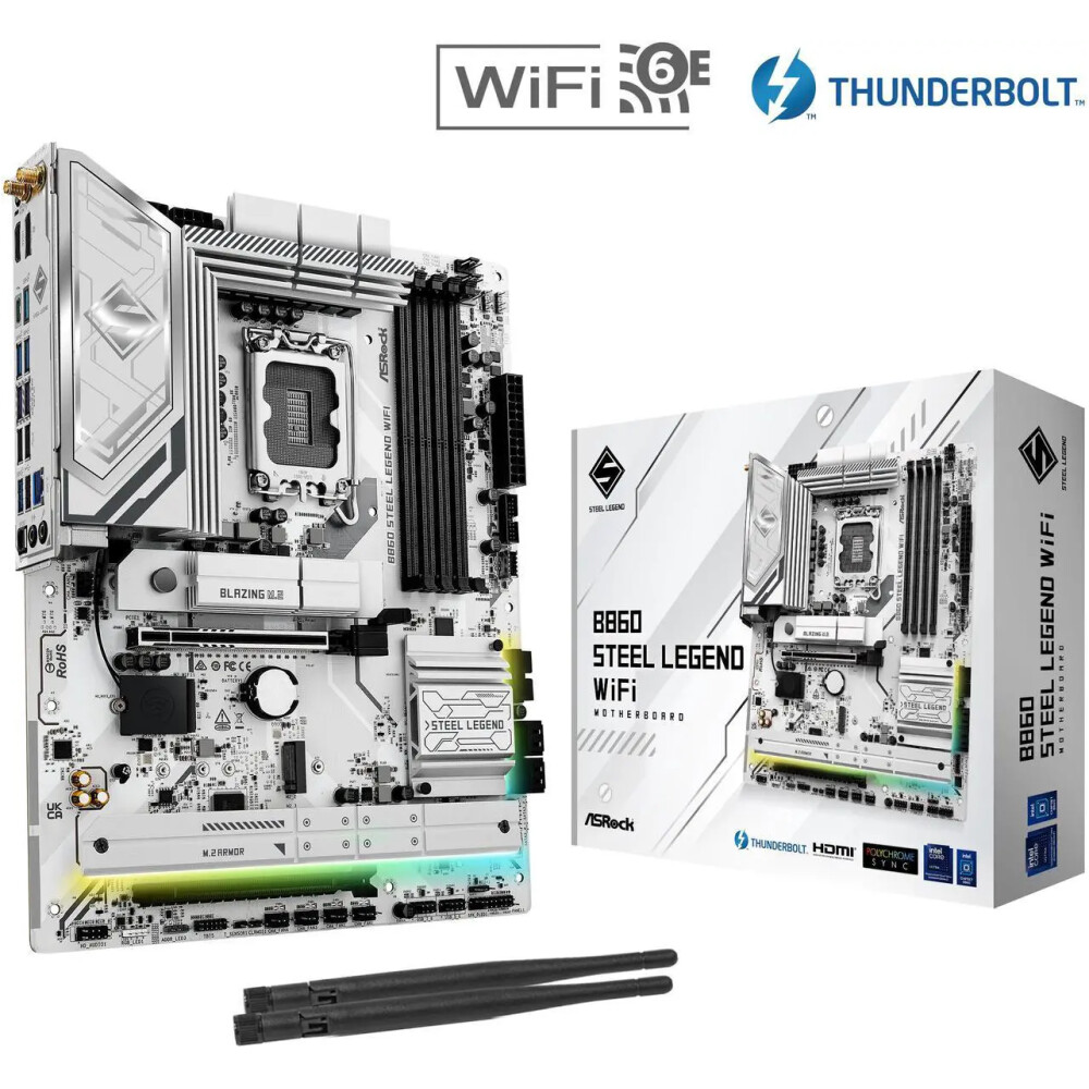 Motherboard ASRock B860 Steel Legend WiFi Socket LGA 1851 ATX - Imagen 1