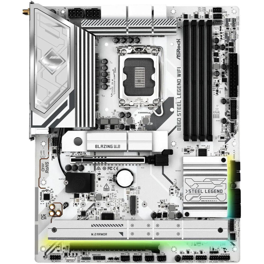 Motherboard ASRock B860 Steel Legend WiFi Socket LGA 1851 ATX - Imagen 2