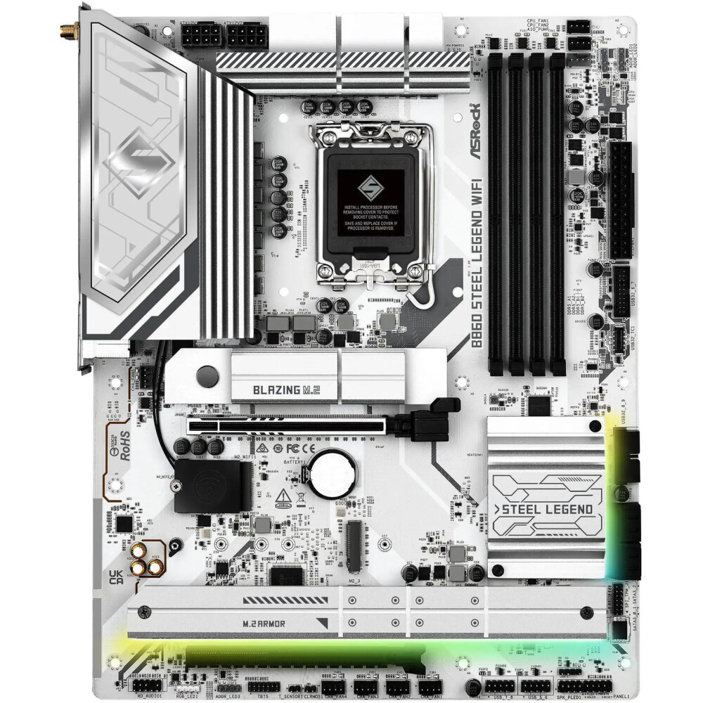 Motherboard ASRock B860 Steel Legend WiFi Socket LGA 1851 ATX - Imagen 3