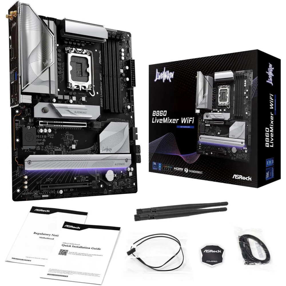 Motherboard ASRock B860 LiveMixer WiFi Socket LGA 1851 ATX - Imagen 8