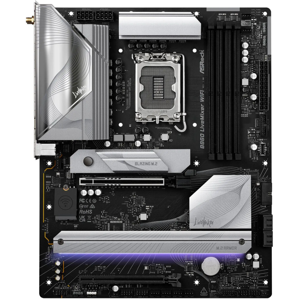 Motherboard ASRock B860 LiveMixer WiFi Socket LGA 1851 ATX - Imagen 5