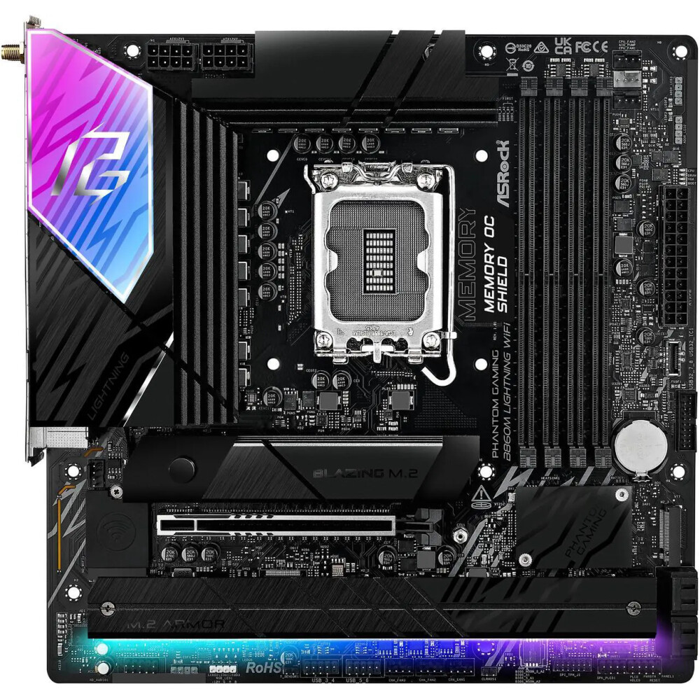 Motherboard ASRock B860M Lightning WiFi Socket LGA 1851 Micro ATX - Imagen 5
