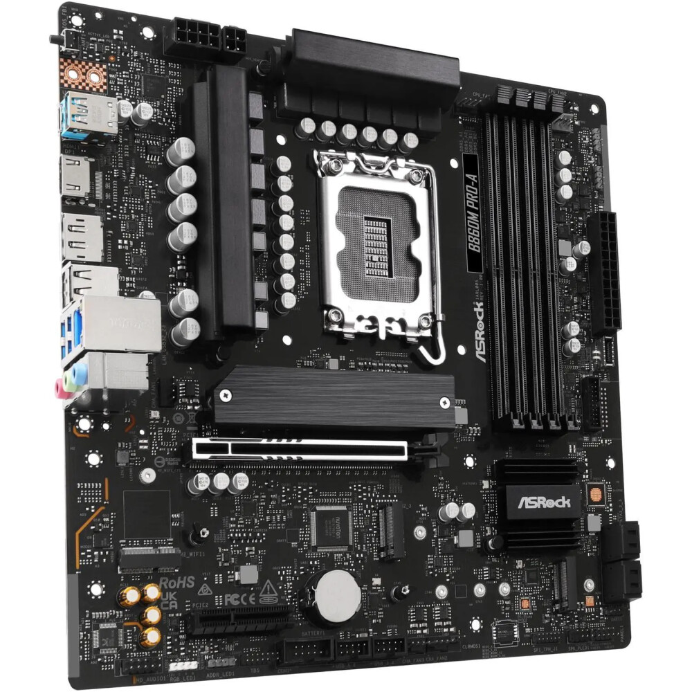 Motherboard ASRock B860M Pro-A Socket LGA 1851 Micro ATX - Imagen 3