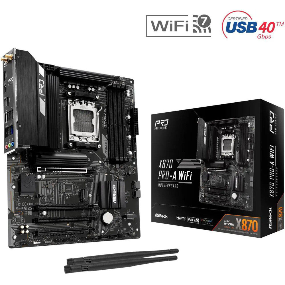 Motherboard ASRock X870 Pro-A WiFi AM5 ATX - Imagen 1
