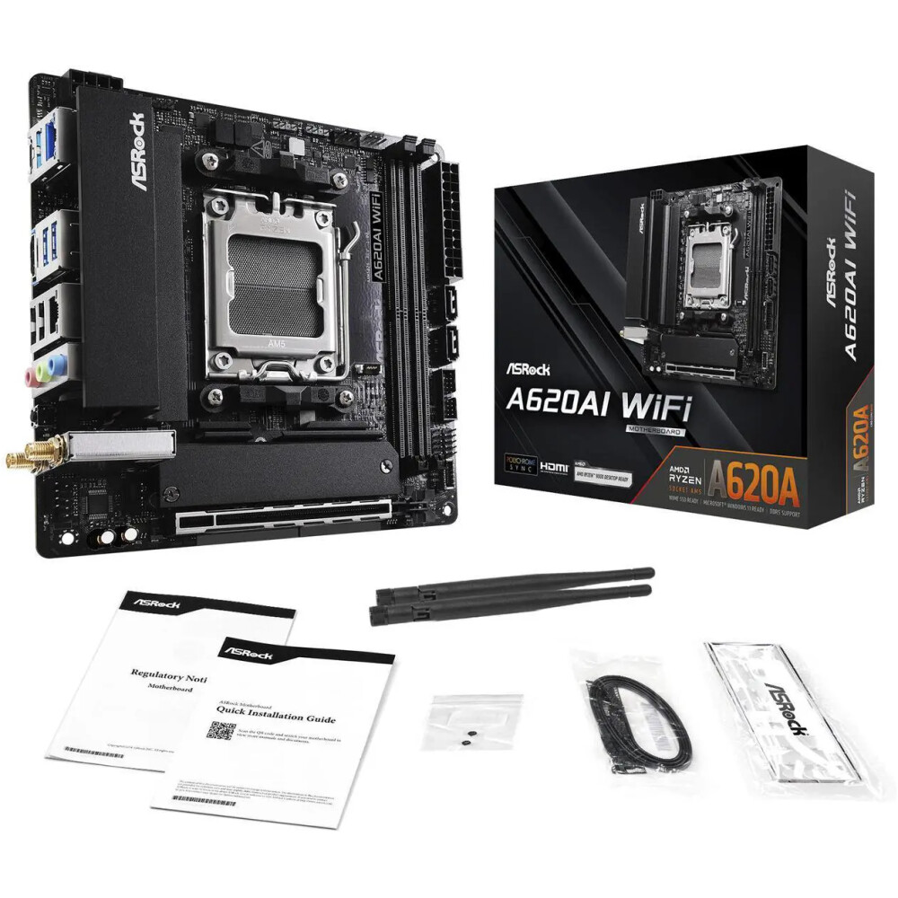 Motherboard ASRock A620AI WiFi Socket AM5 Mini ITX - Imagen 7