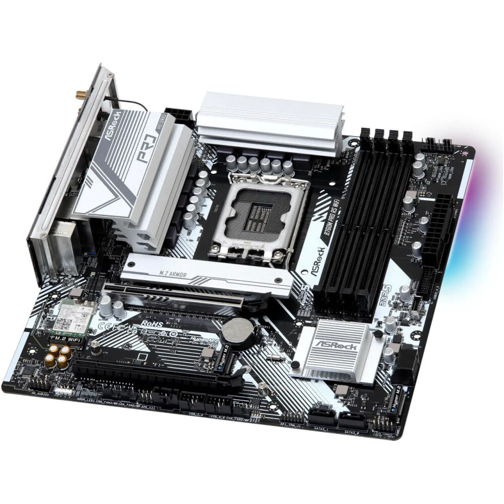 Motherboard ASRock B760M Pro RS WiFi Socket LGA 1700 Micro ATX - Imagen 2