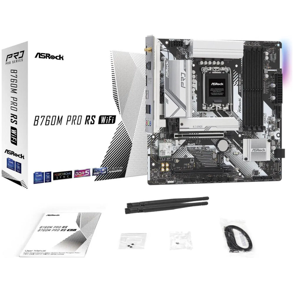 Motherboard ASRock B760M Pro RS WiFi Socket LGA 1700 Micro ATX - Imagen 8