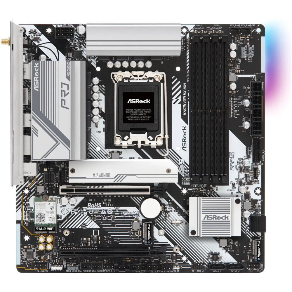Motherboard ASRock B760M Pro RS WiFi Socket LGA 1700 Micro ATX - Imagen 4