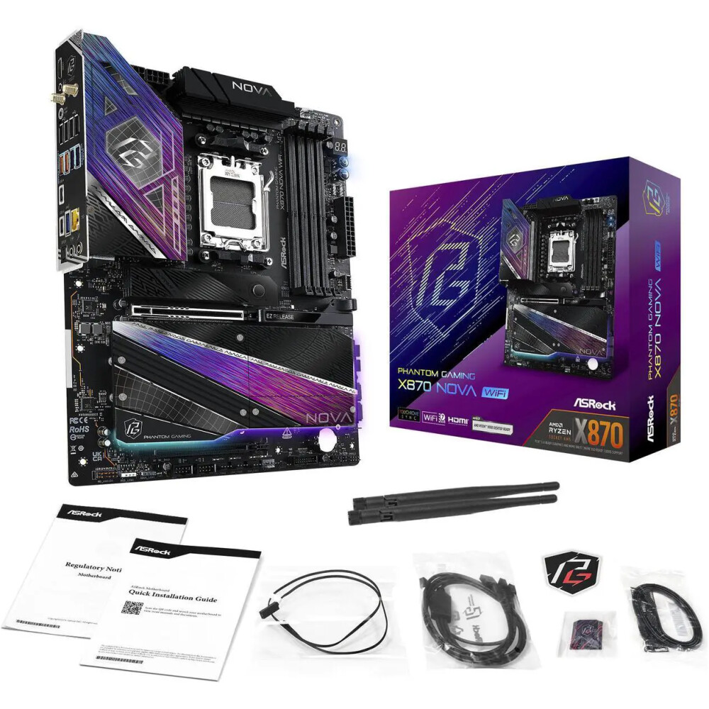 Motherboard ASRock X870 Nova WiFi Socket AM5 ATX - Imagen 10