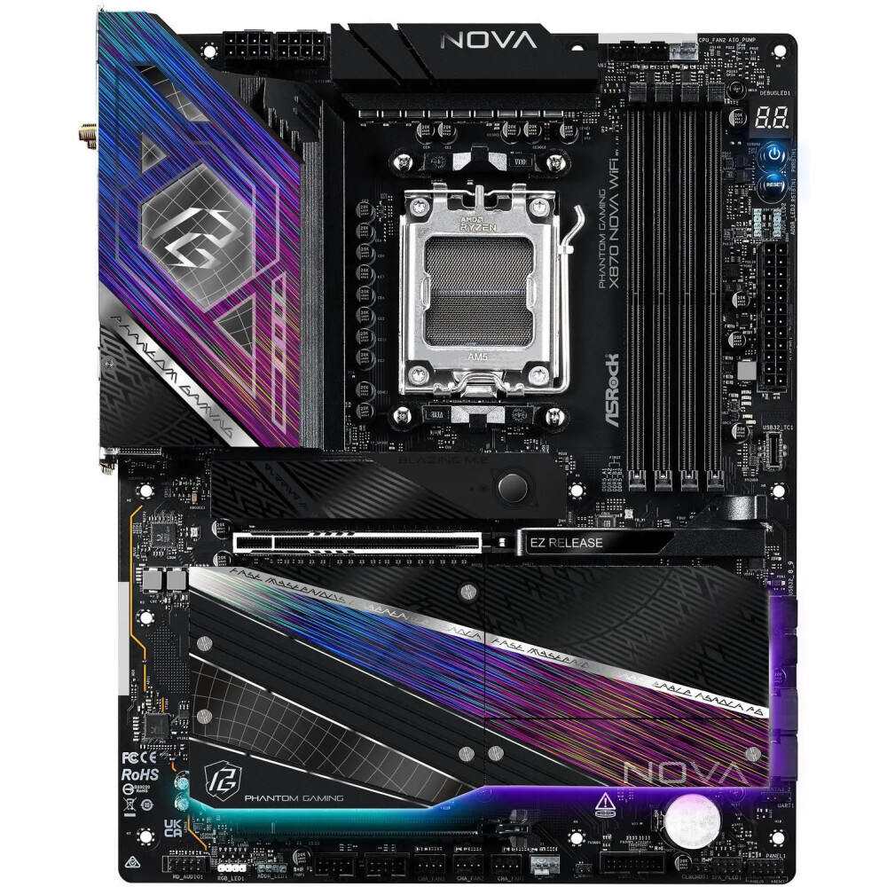 Motherboard ASRock X870 Nova WiFi Socket AM5 ATX - Imagen 9