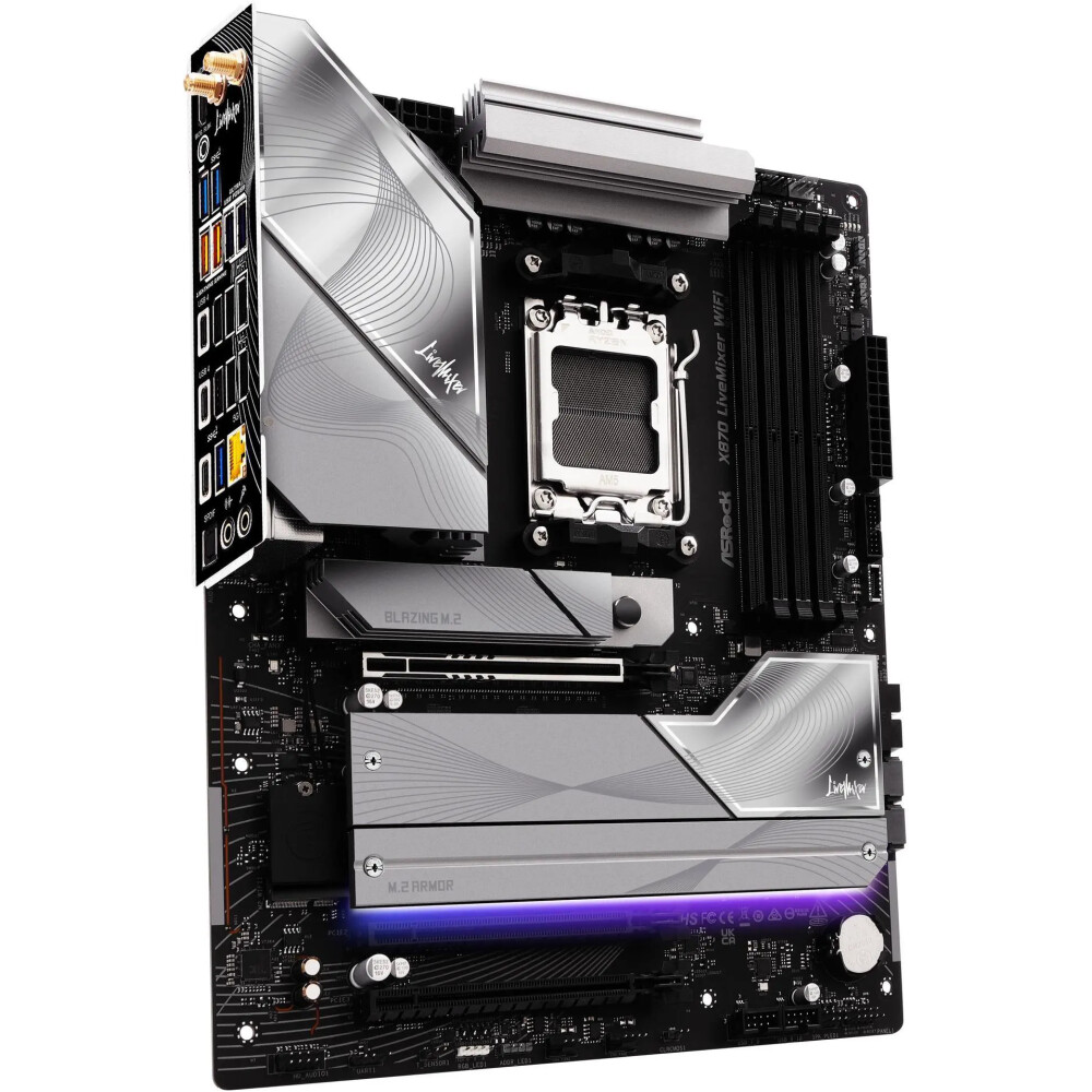 Motherboard ASRock X870 LiveMixer WiFi AM5 ATX - Imagen 4