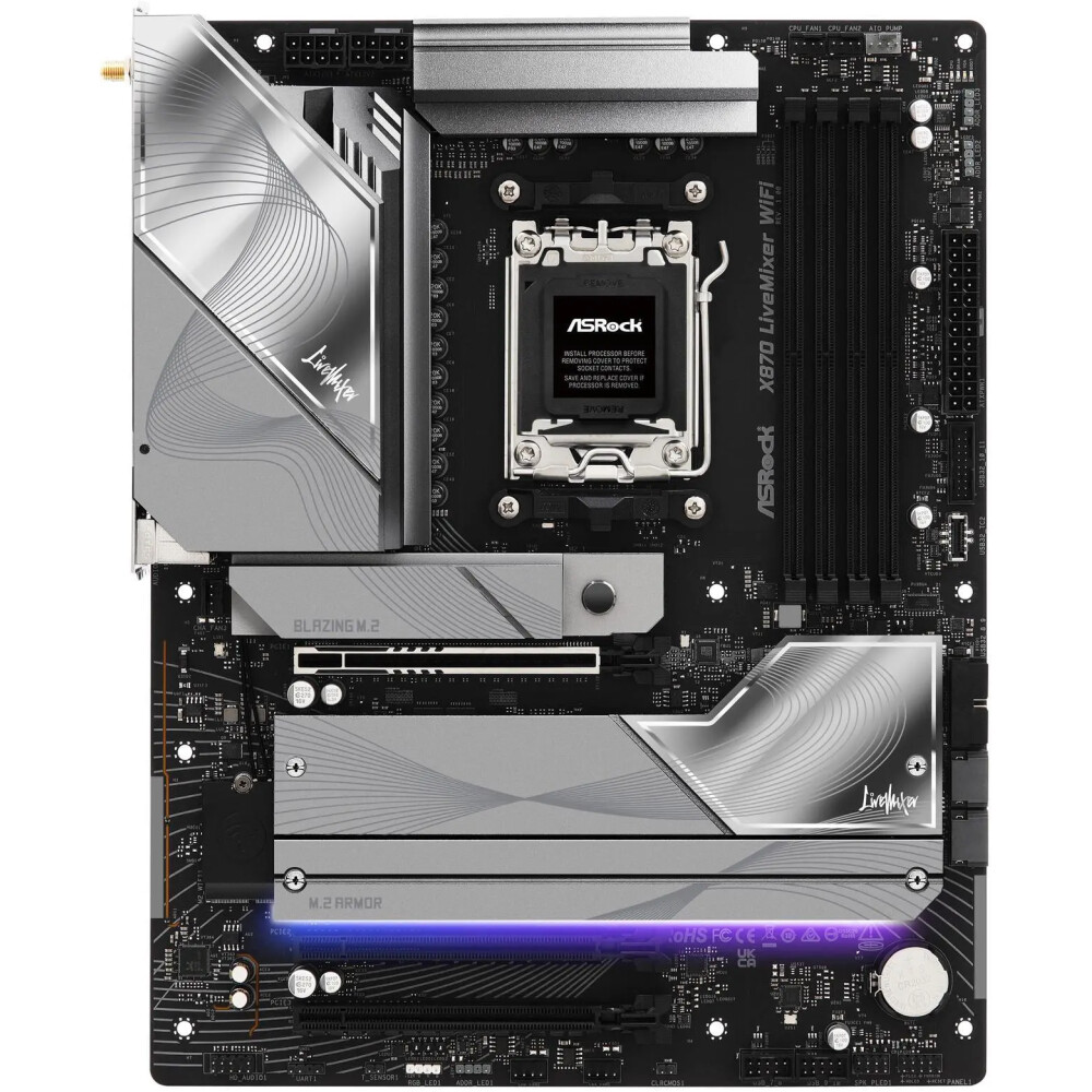 Motherboard ASRock X870 LiveMixer WiFi AM5 ATX - Imagen 5
