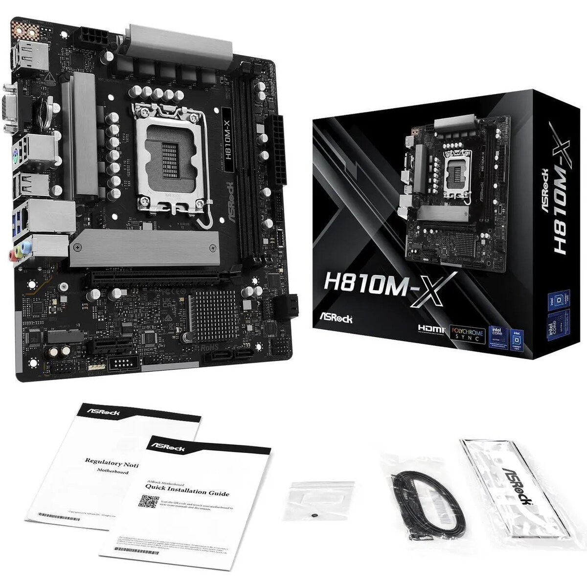 Motherboard ASRock H810M-X Socket LGA 1851 Micro ATX