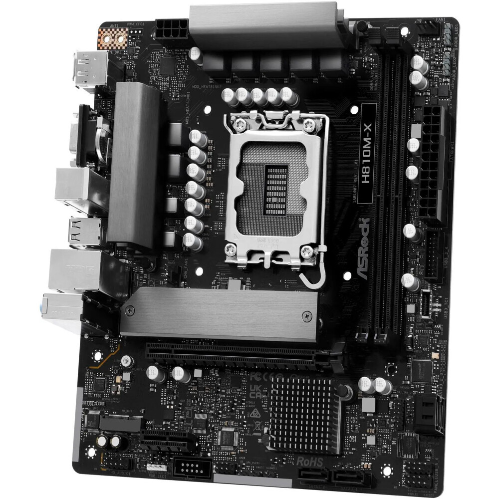 Motherboard ASRock H810M-X Socket LGA 1851 Micro ATX - Imagen 3