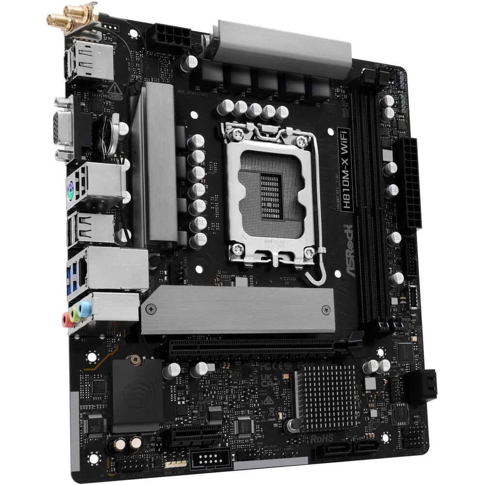 Motherboard ASRock H810M-X WIFI Socket LGA 1851 Micro ATX - Imagen 5