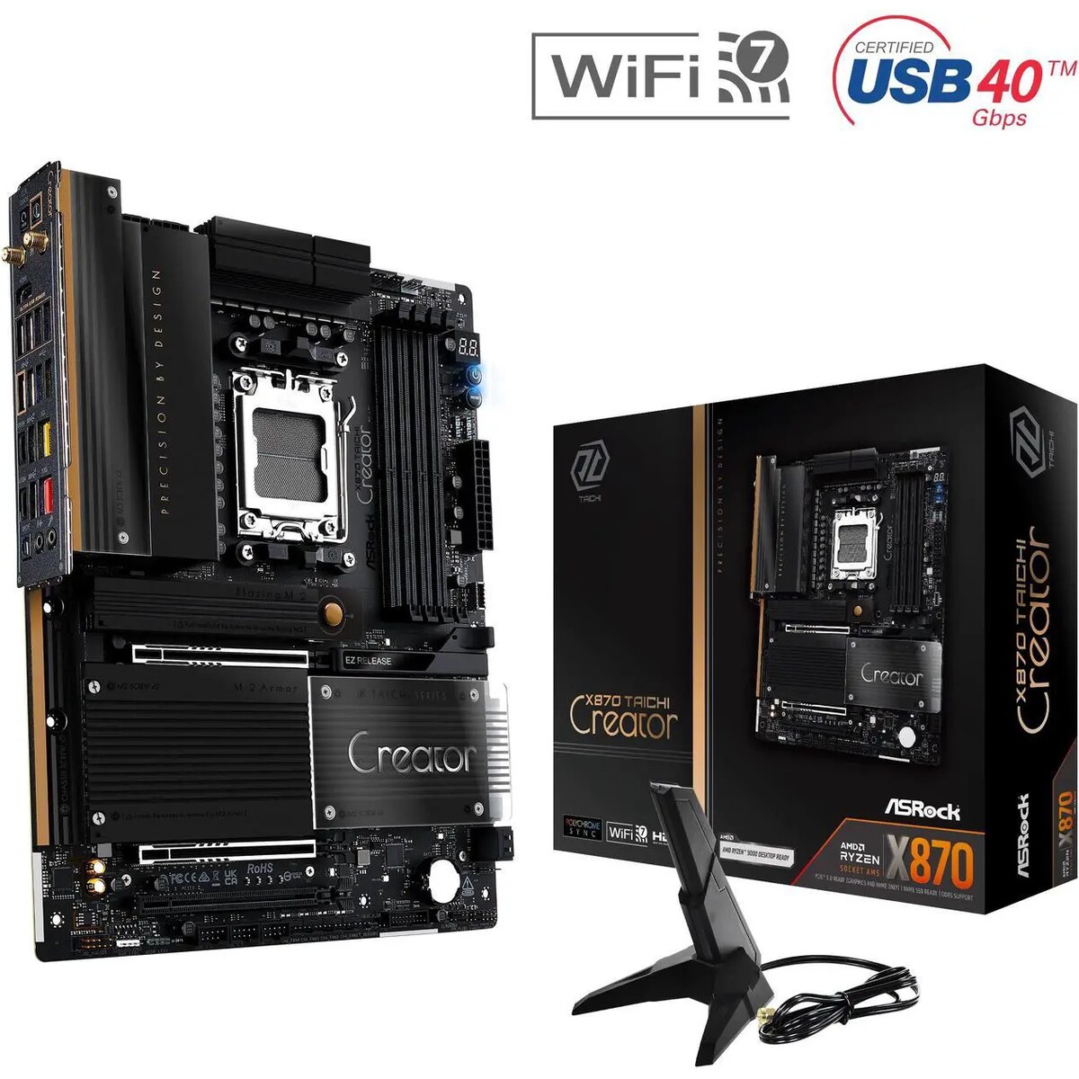 Motherboard ASRock X870 Taichi Creator Socket AM5 ATX