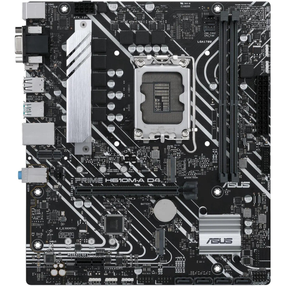 Motherboard ASUS PRIME H610M-A D4-CSM Socket LGA 1700 Micro ATX - Imagen 2
