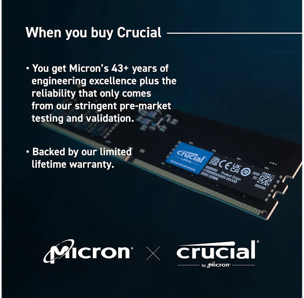 20-156-284-V04.webp Memoria RAM Crucial 16GB (1 x 16GB) 288-Pin DDR5 5600 MHz CL46 - Imagen 5