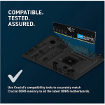 Memoria RAM Crucial 64 GB (2 x 32 GB) 288-Pin DDR5 4800 MHz CL40 - Imagen 4