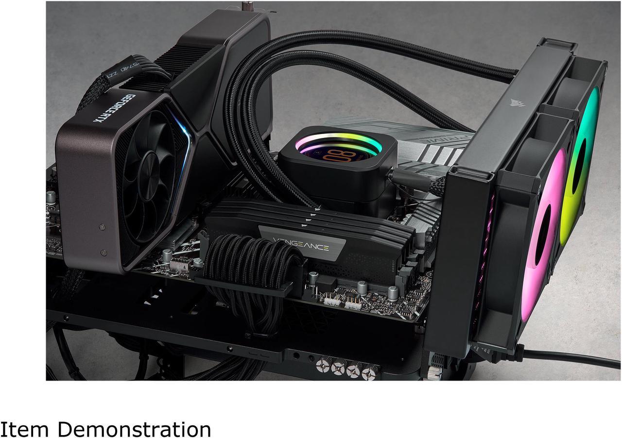 20-236-828-02.jpg CORSAIR VENGEANCE RGB DDR5 64GB (2x32GB) 6400MT/s CL42 Negro - Imagen 2