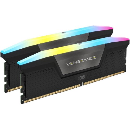 CORSAIR VENGEANCE RGB DDR5 64GB (2x32GB) 5600MT/s CL40 Negro
